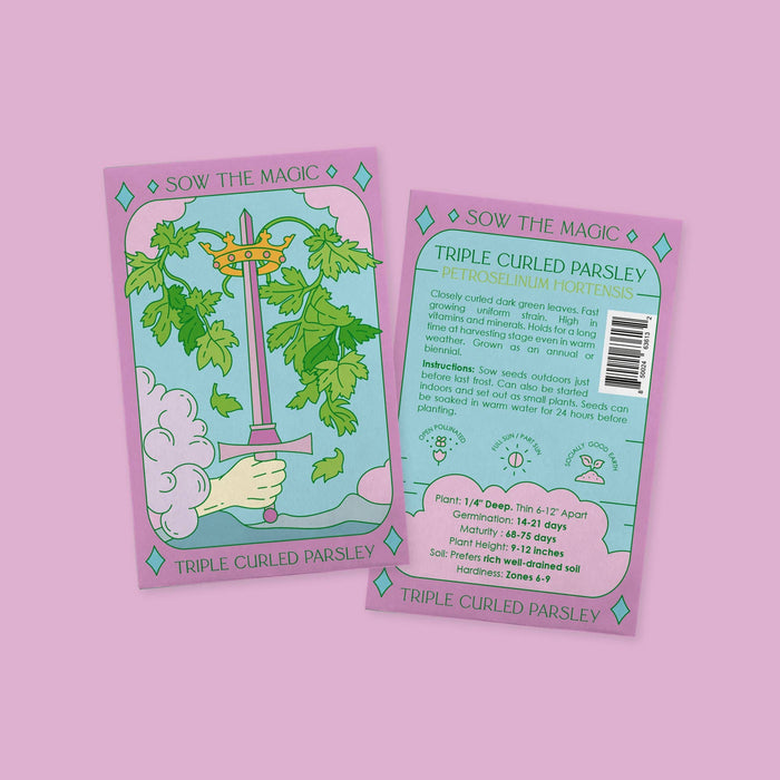 Triple Curled Parsley | Tarot Seed Packet | Sow the Magic