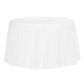 Tulle Tutu 17ft Table Skirt - White - CV Linens