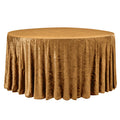 Velvet 120" Round Tablecloth - Mustard Gold - CV Linens