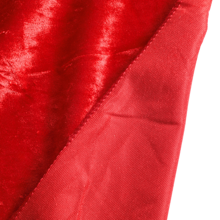 Velvet 120" Round Tablecloth - Red