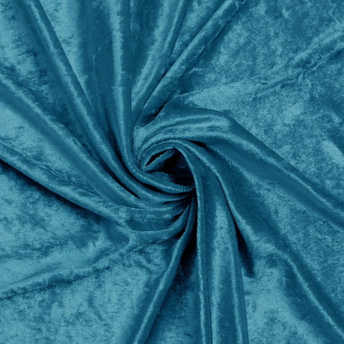 Velvet 90"x132" Rectangular Tablecloth - Peacock Teal - CV Linens