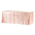 Velvet 90"x156" Rectangular Tablecloth - Blush/Rose Gold - CV Linens