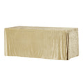 Velvet 90"x156" Rectangular Tablecloth - Champagne - CV Linens