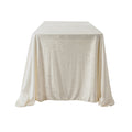 Velvet 90"x156" Rectangular Tablecloth - Ivory - CV Linens