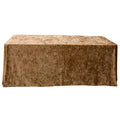Velvet 90"x156" Rectangular Tablecloth - Mocha Brown