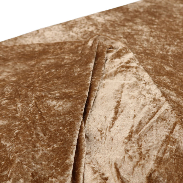 Velvet 90"x156" Rectangular Tablecloth - Mocha Brown
