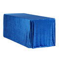 Velvet Rectangular Tablecloth - Royal Blue - CV Linens