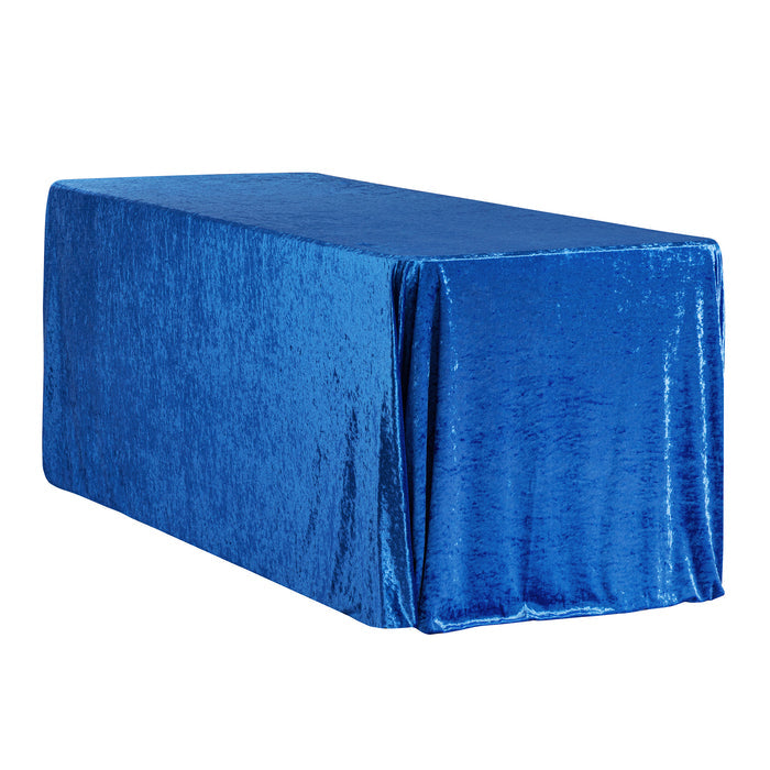 Velvet Rectangular Tablecloth - Royal Blue - CV Linens