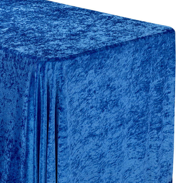 Velvet Rectangular Tablecloth - Royal Blue - CV Linens
