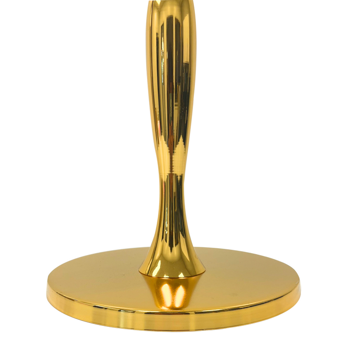 Vintage Floral Centerpiece Stand - Gold