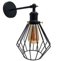 Modern wall lamp retro industrial iron bird cage wall light Adjustable sconce