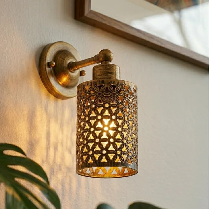 Vintage Industrial Retro Loft Brushed Copper Wall Lights Porch Lamp~2619