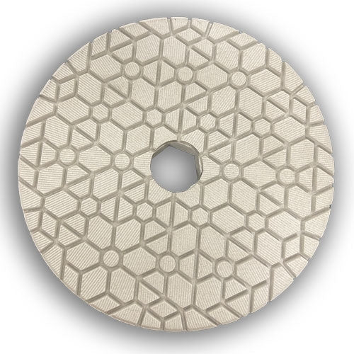 Weha 6 inch Snail Lock Edge Polishing Wheel for Auto Edge Machines - in use