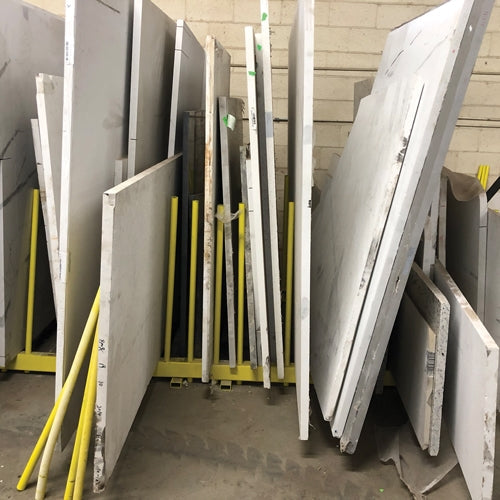 Weha Weha Yellow Remnant Rack for Stone Fabrication Workshop - packaging