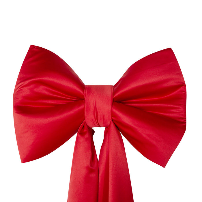 XL Giant Fabric Bow for Backdrop Red front view