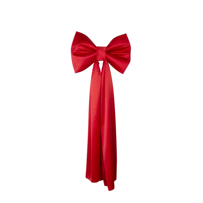 XL Giant Fabric Bow for Backdrop Red full view